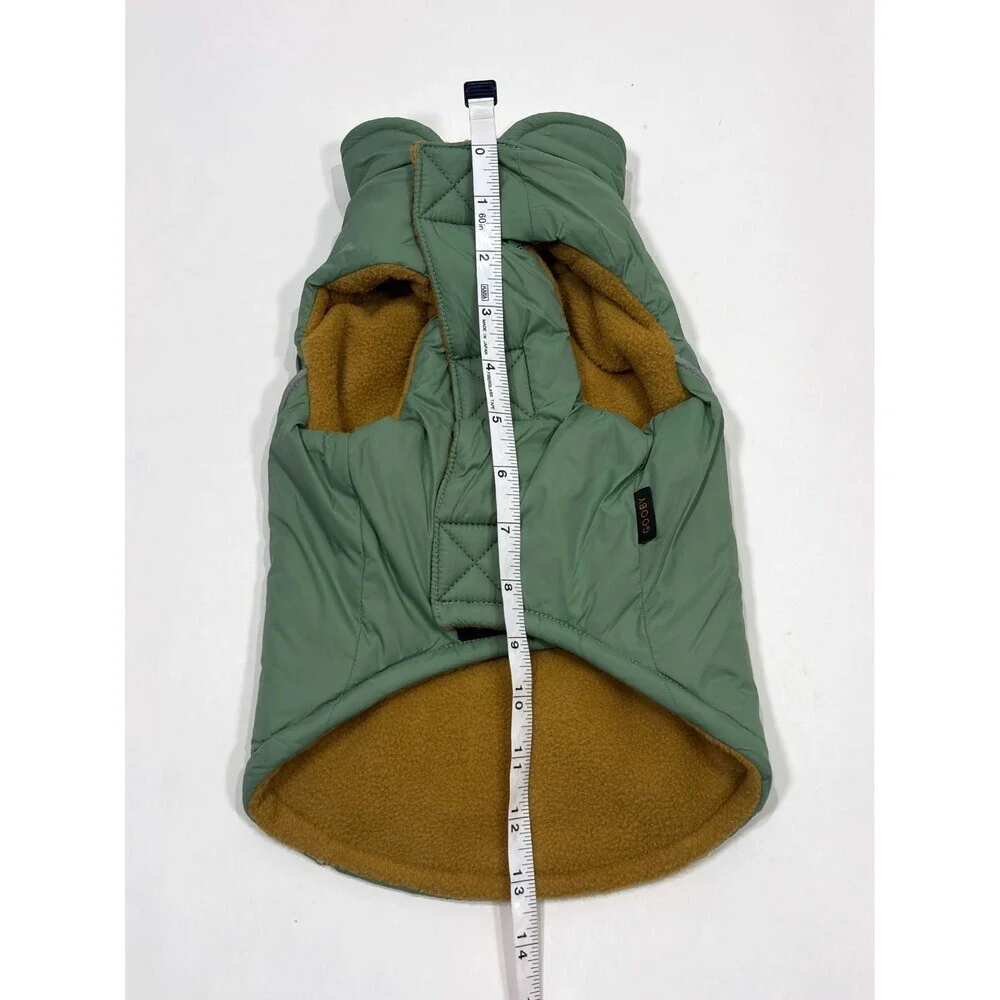 Gooby Sports Dog Vest Sage Green Fleece Lined NWT - Medium
